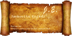 Jankovits Enikő névjegykártya